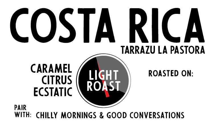 Costa Rica Tarrazu La Pastora (an ecstatic light roast)