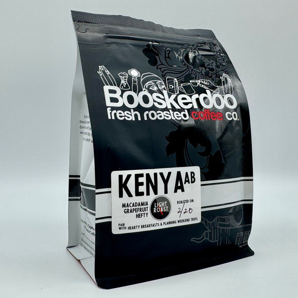 Kenya AB (a hefty light roast) – Booskerdoo Coffee Co.